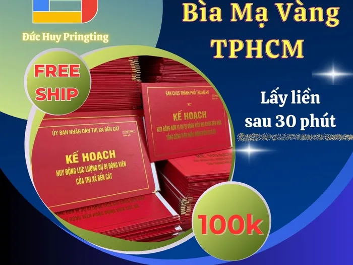 Bìa mạ vàng do In Ấn Đức Huy sản xuất